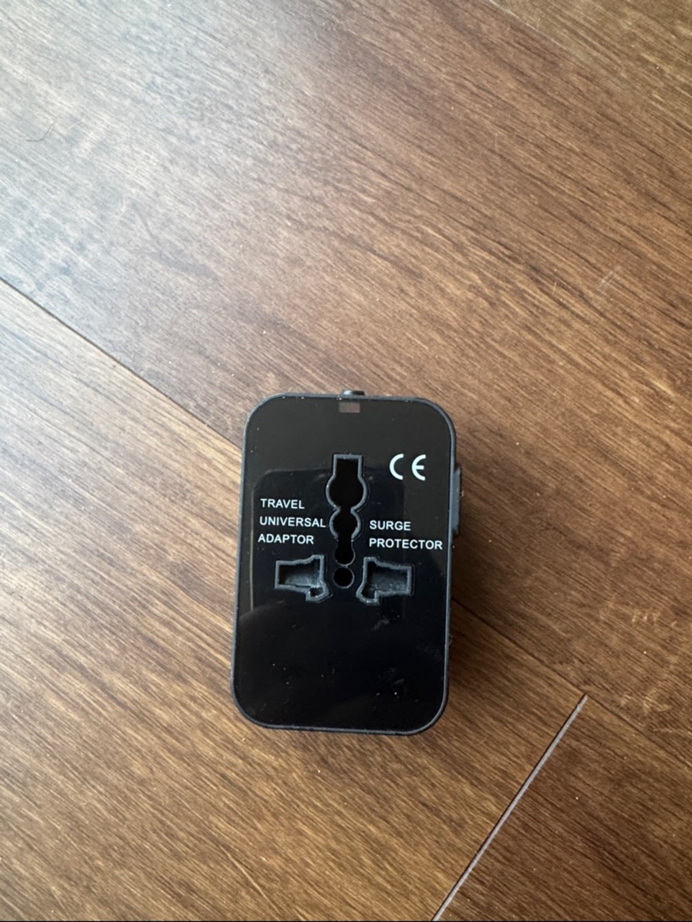 Source Unknown Black Universal Travel Adaptor with Surge Protector